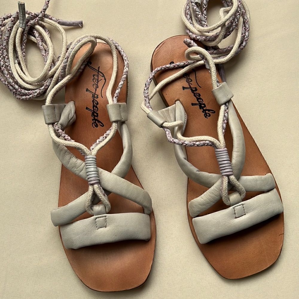 Free People Linden Wrap Sandal size 7 - Picture 2 of 5
